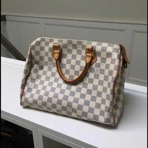Louis Vuitton Damier Azur Speedy 30 & Sara wallet